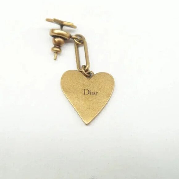 100% Authentic DIOR Gold Metal Earrings 357-092724 - Picture 3 of 8